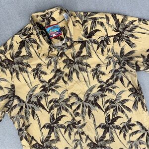 Reyn Spooner Joe Kealoha Hawaiian Shirt Mens S Button Up Palm Tree Floral Surfer